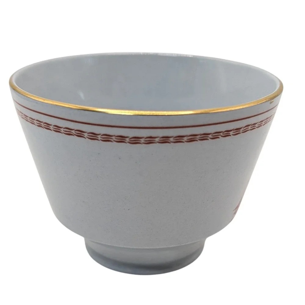 Vintage Spode Trade Winds Teacup Iron Red England‎ Mid Century Modern W128